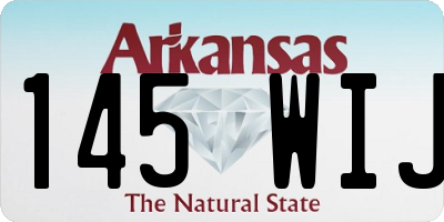 AR license plate 145WIJ