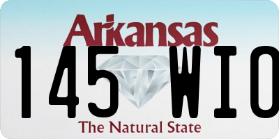 AR license plate 145WIO