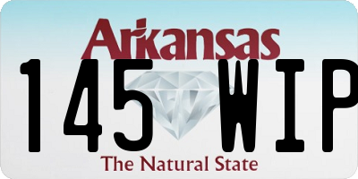 AR license plate 145WIP