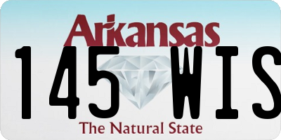 AR license plate 145WIS