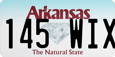 AR license plate 145WIX
