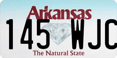 AR license plate 145WJC