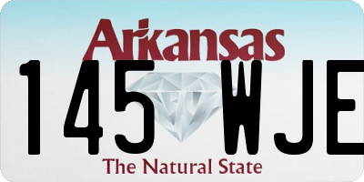 AR license plate 145WJE