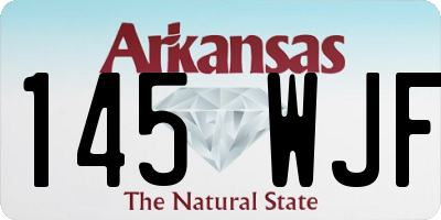 AR license plate 145WJF