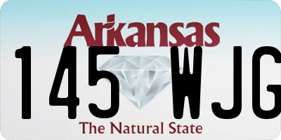 AR license plate 145WJG