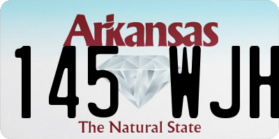 AR license plate 145WJH