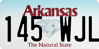 AR license plate 145WJL