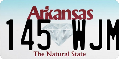 AR license plate 145WJM
