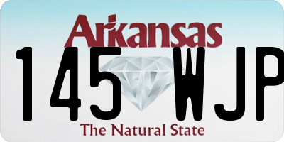 AR license plate 145WJP