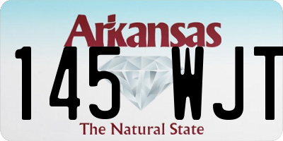 AR license plate 145WJT