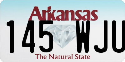 AR license plate 145WJU