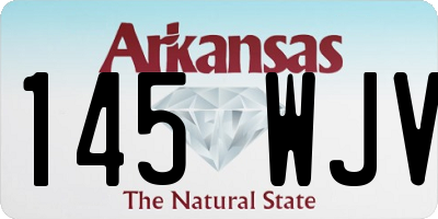 AR license plate 145WJV