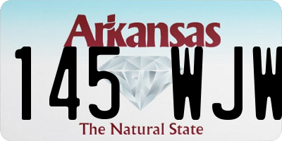 AR license plate 145WJW