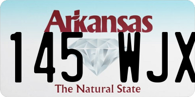 AR license plate 145WJX