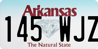 AR license plate 145WJZ