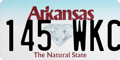 AR license plate 145WKC