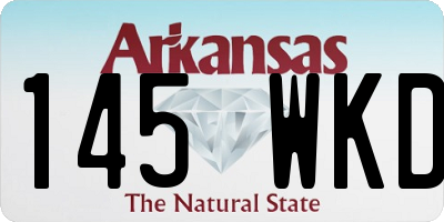 AR license plate 145WKD