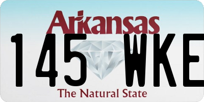 AR license plate 145WKE