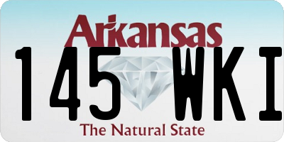 AR license plate 145WKI