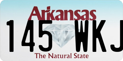 AR license plate 145WKJ