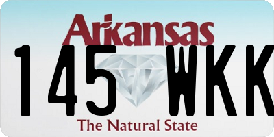 AR license plate 145WKK