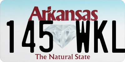 AR license plate 145WKL