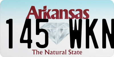 AR license plate 145WKN