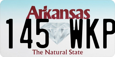 AR license plate 145WKP