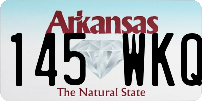 AR license plate 145WKQ