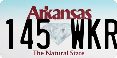 AR license plate 145WKR