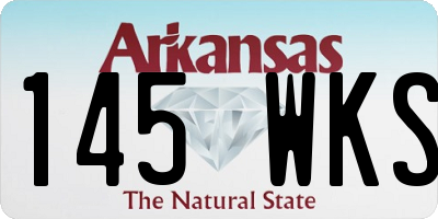 AR license plate 145WKS