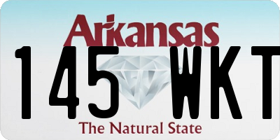 AR license plate 145WKT