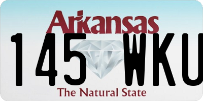 AR license plate 145WKU