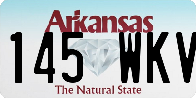 AR license plate 145WKV