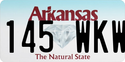 AR license plate 145WKW