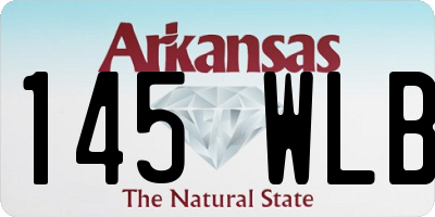 AR license plate 145WLB