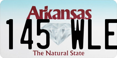 AR license plate 145WLE