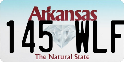 AR license plate 145WLF
