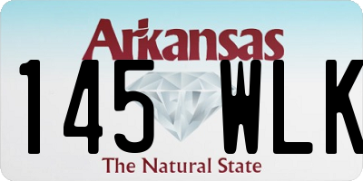 AR license plate 145WLK