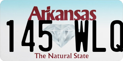 AR license plate 145WLQ