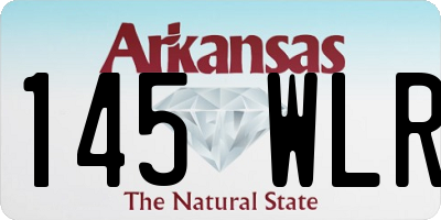 AR license plate 145WLR