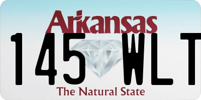 AR license plate 145WLT