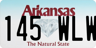 AR license plate 145WLW
