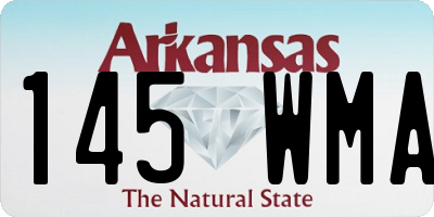 AR license plate 145WMA