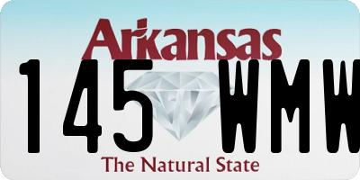 AR license plate 145WMW