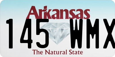 AR license plate 145WMX