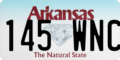 AR license plate 145WNC