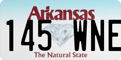 AR license plate 145WNE