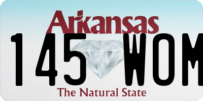 AR license plate 145WOM