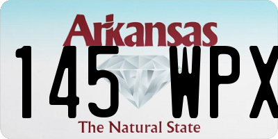 AR license plate 145WPX